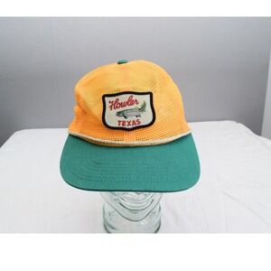 Howler Brothers Texas Mesh Trucker Hat Yellow Green Fishing Patch Men Cord